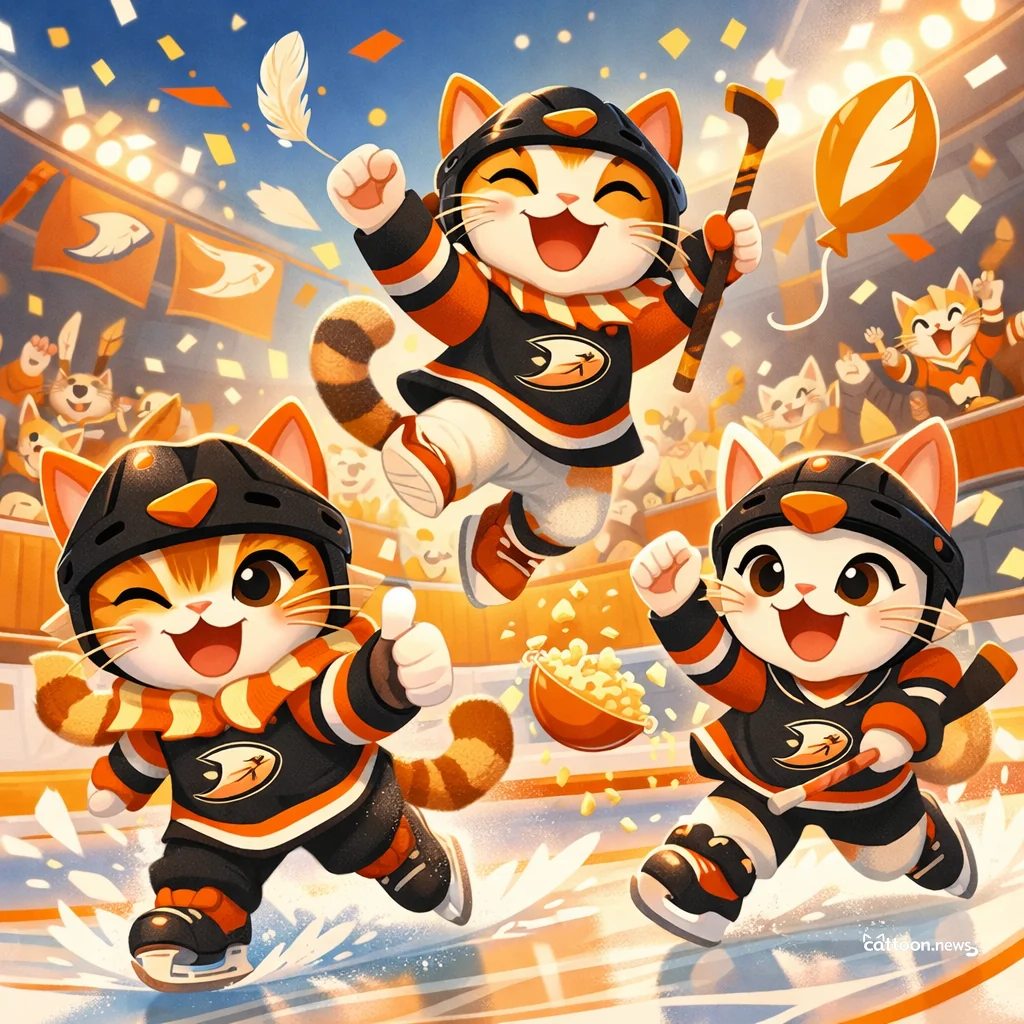 Ducks Quack Loud—Cats Purr Louder After Playoff Win! - Cheerful Cat
