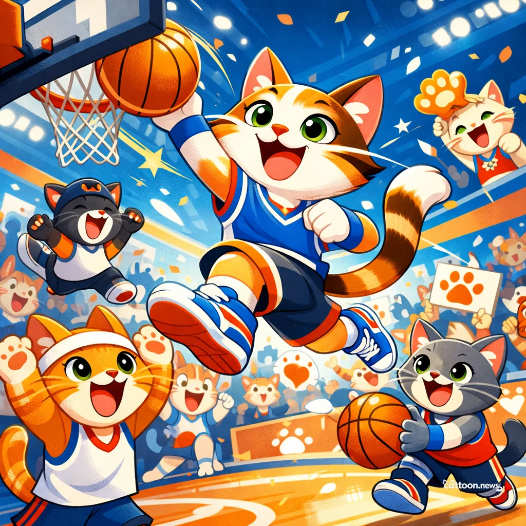Knicks Pounce to 2-0 Lead—Cats Clap! 🐾 - Cheerful Cat