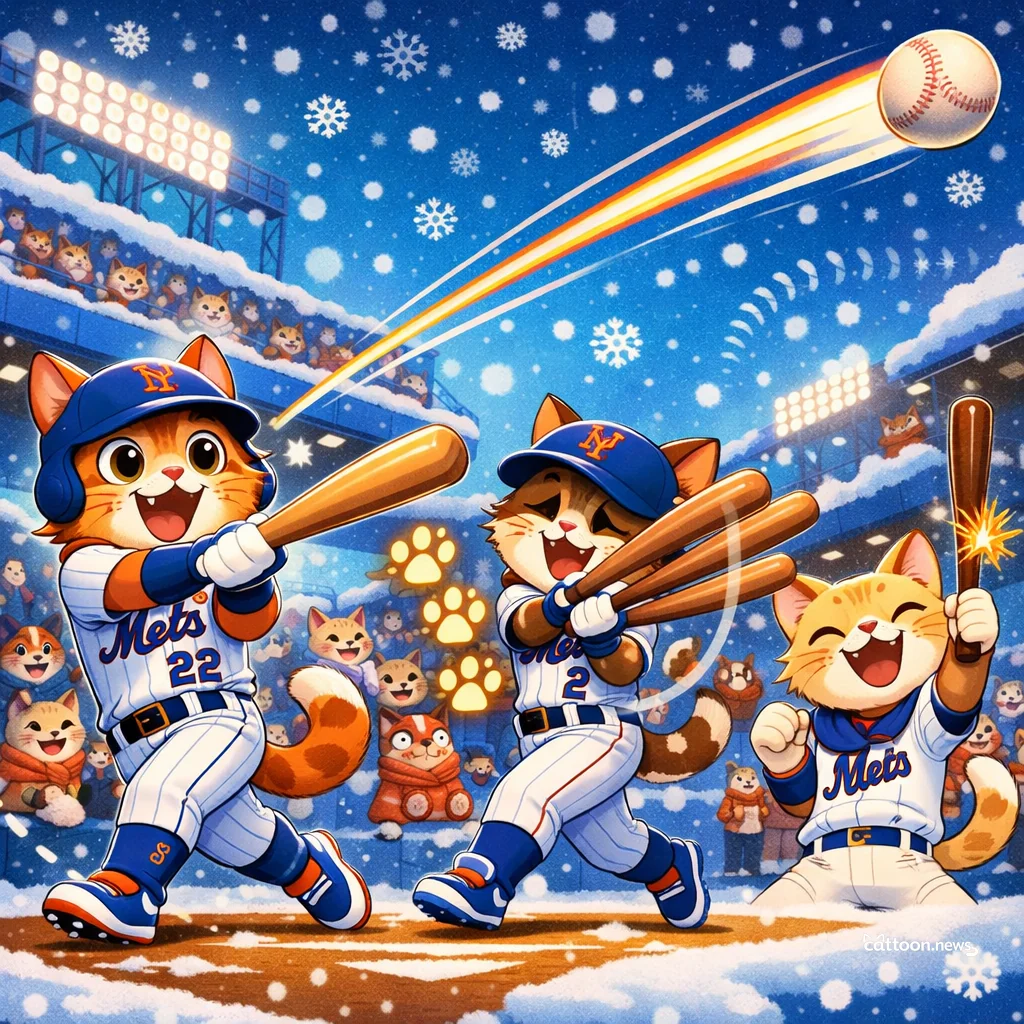 Mets Melt the Snow—Home Runs Bring Purrs! - Cheerful Cat