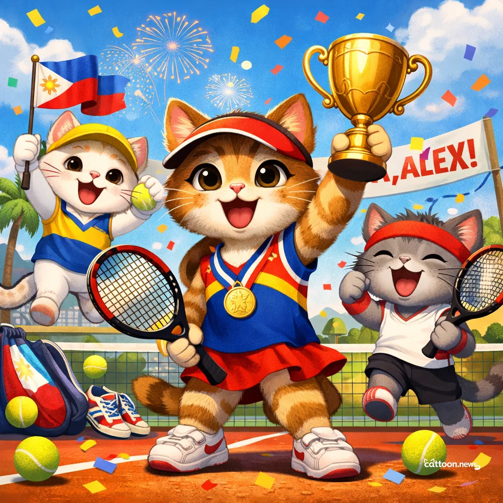Alex Eala's Italian Open Adventure—Paws and Cheers! - Cheerful Cat
