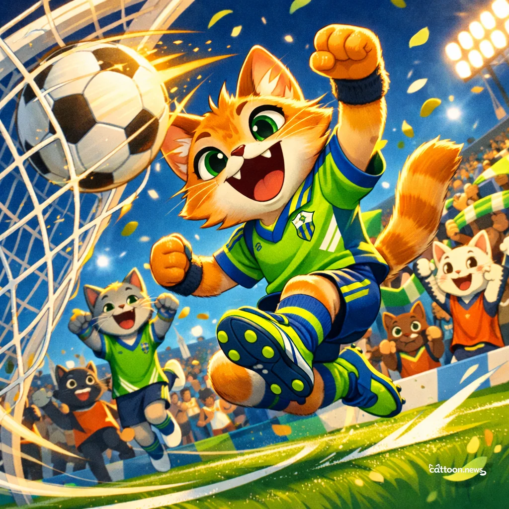 Musovski’s Purr-fect Goal Saves The Night! 🐾 - Cheerful Cat