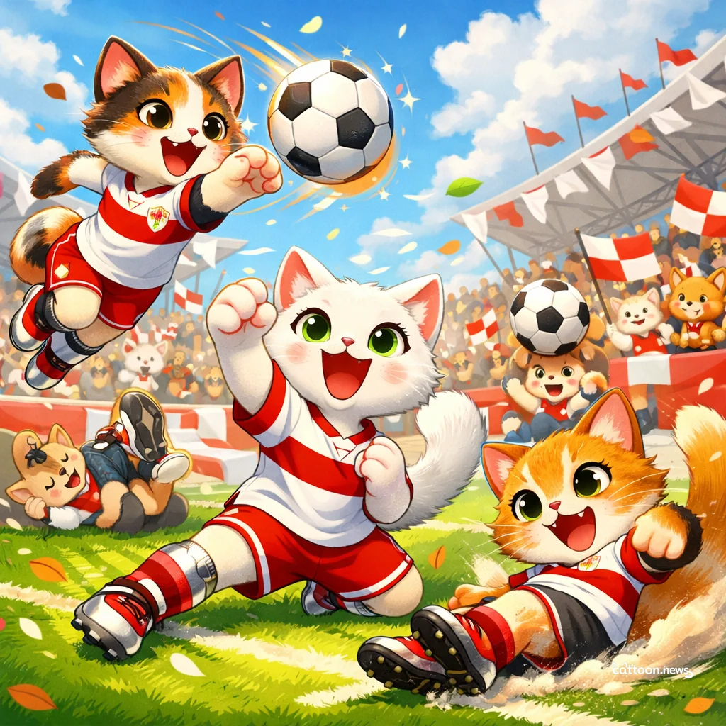 Stuttgart’s She-Cats Climb to Bundesliga! Paws Up! - Cheerful Cat