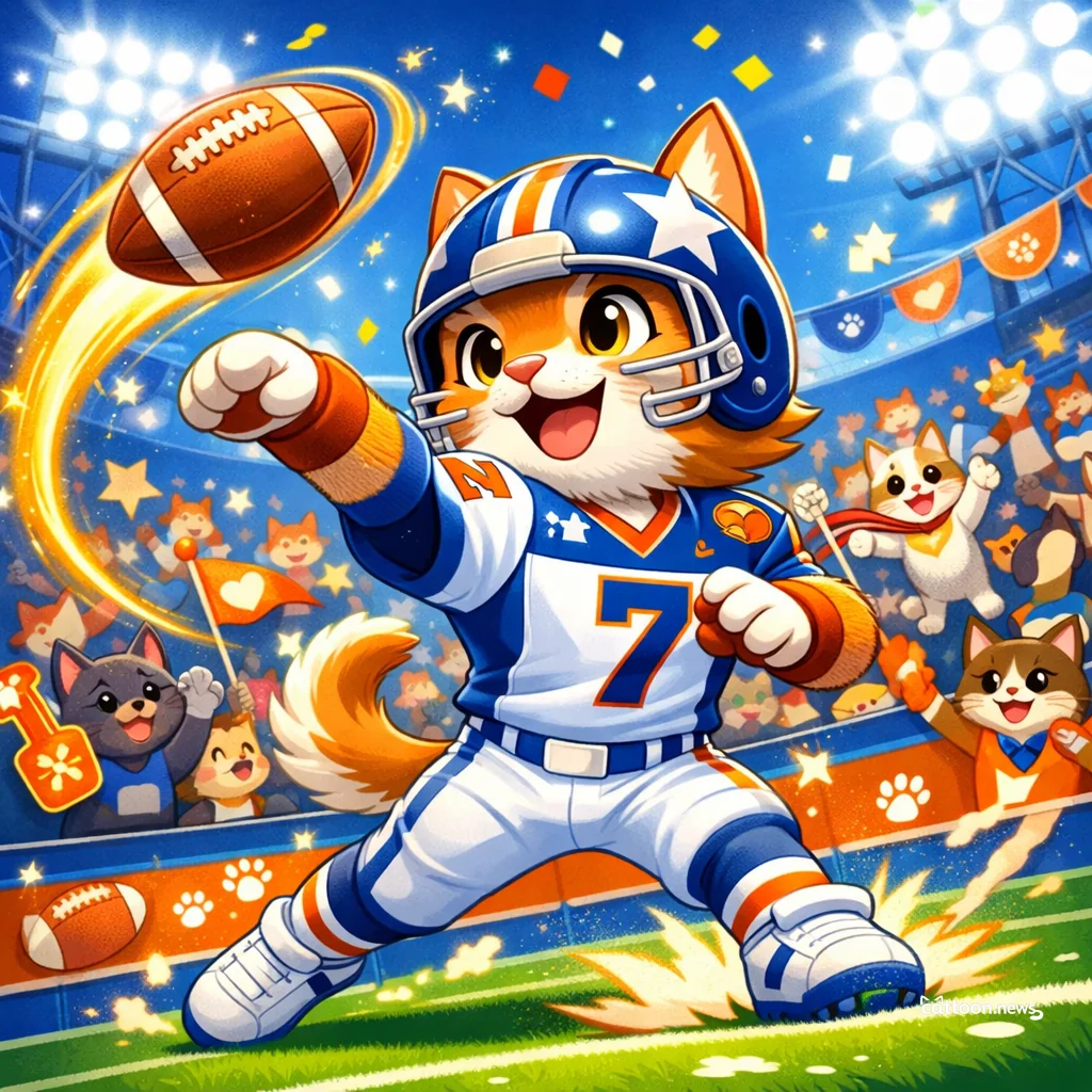 Football Legend Crossed Fields—Cats Salute Craig Morton! - Cheerful Cat
