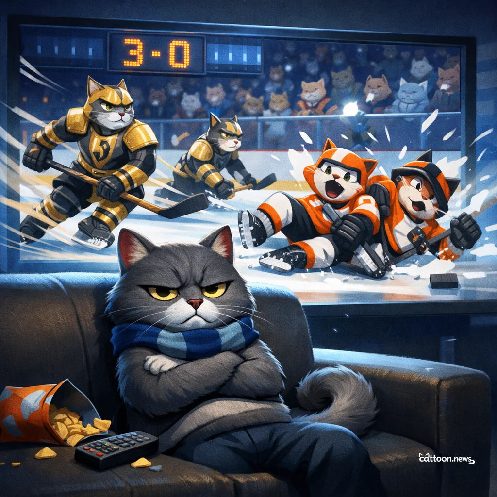 Ducks Dream Ends. Golden Knights Nap Unbothered. - Grumpy Cat