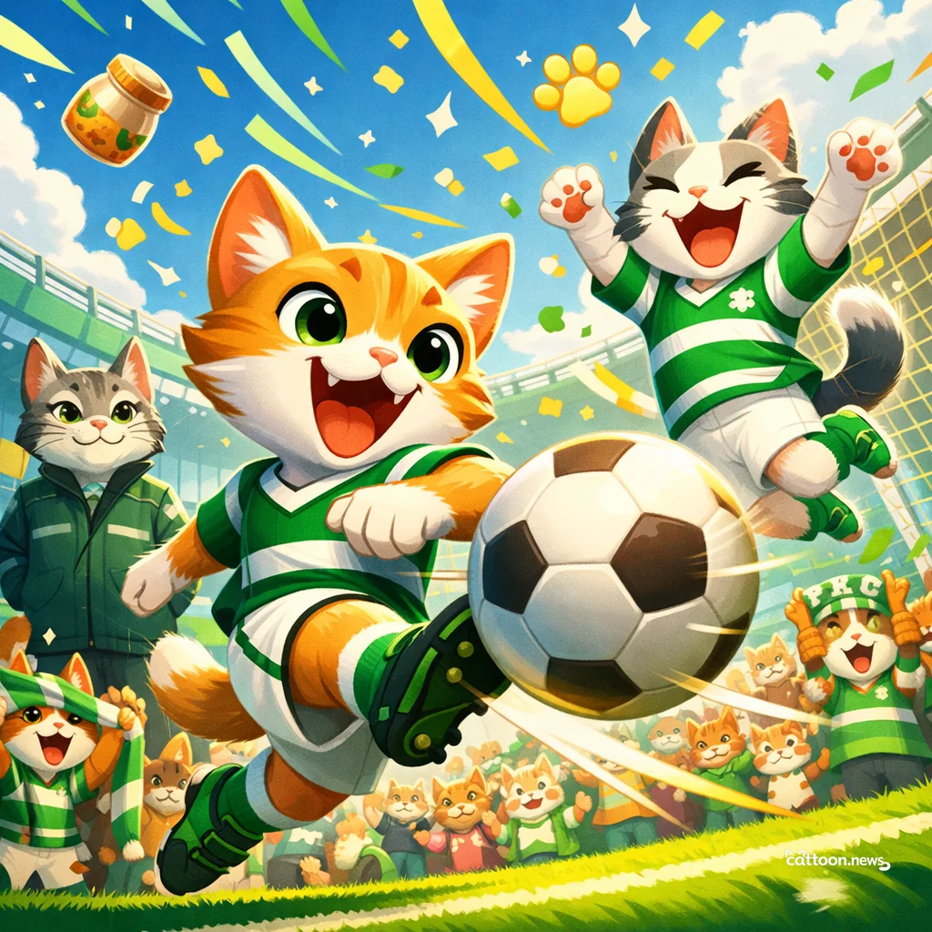 Celtic’s Late Pounce Delights Fans (and Felines! ) - Cheerful Cat