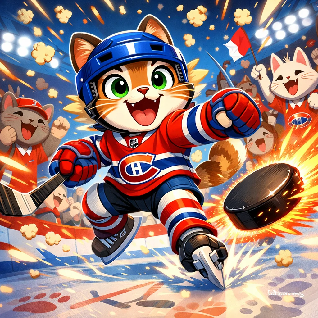 Overtime Magic! Cats Cheer as Newhook Delivers Joy - Cheerful Cat
