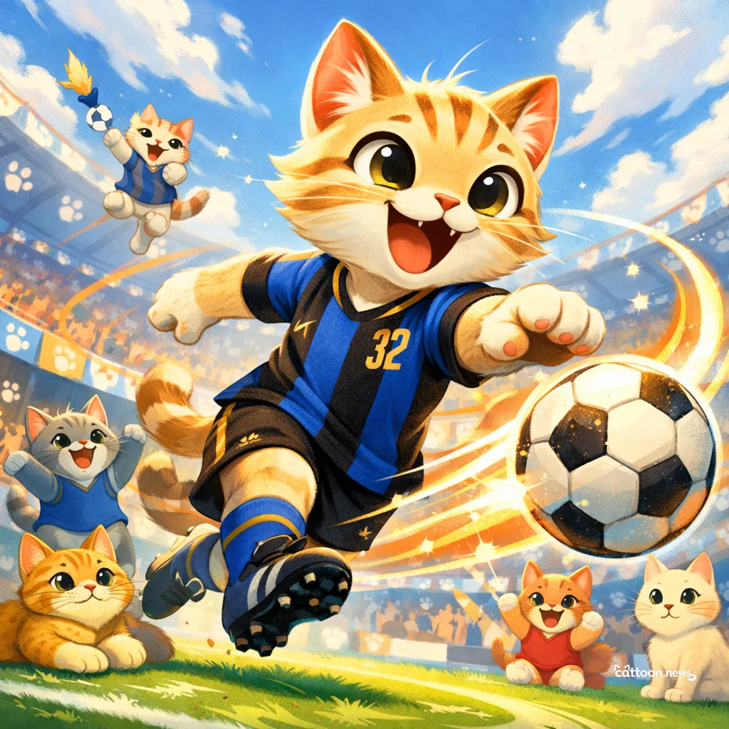 Dimarco Dazzles Serie A – Even Cats Pause to Watch! - Cheerful Cat