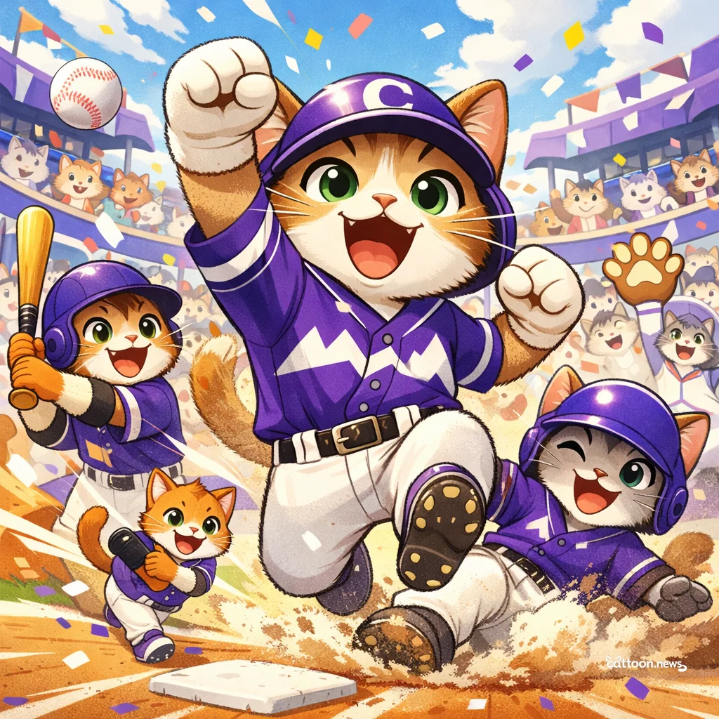 Rockies’ Purr-fect Comeback: Furry Friends Watch in Awe! - Cheerful Cat