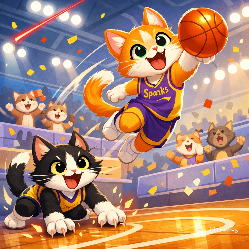 Sparks Sizzle in Vegas—Even the Cats Were Cheering! - Cheerful Cat