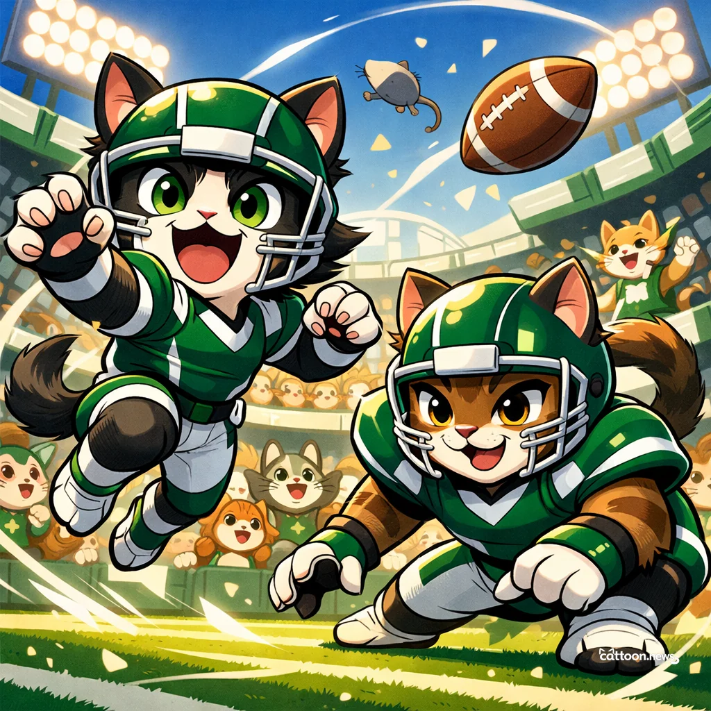 Rookie Pounces! Jets’ Ponds Shakes Up the Field - Cheerful Cat
