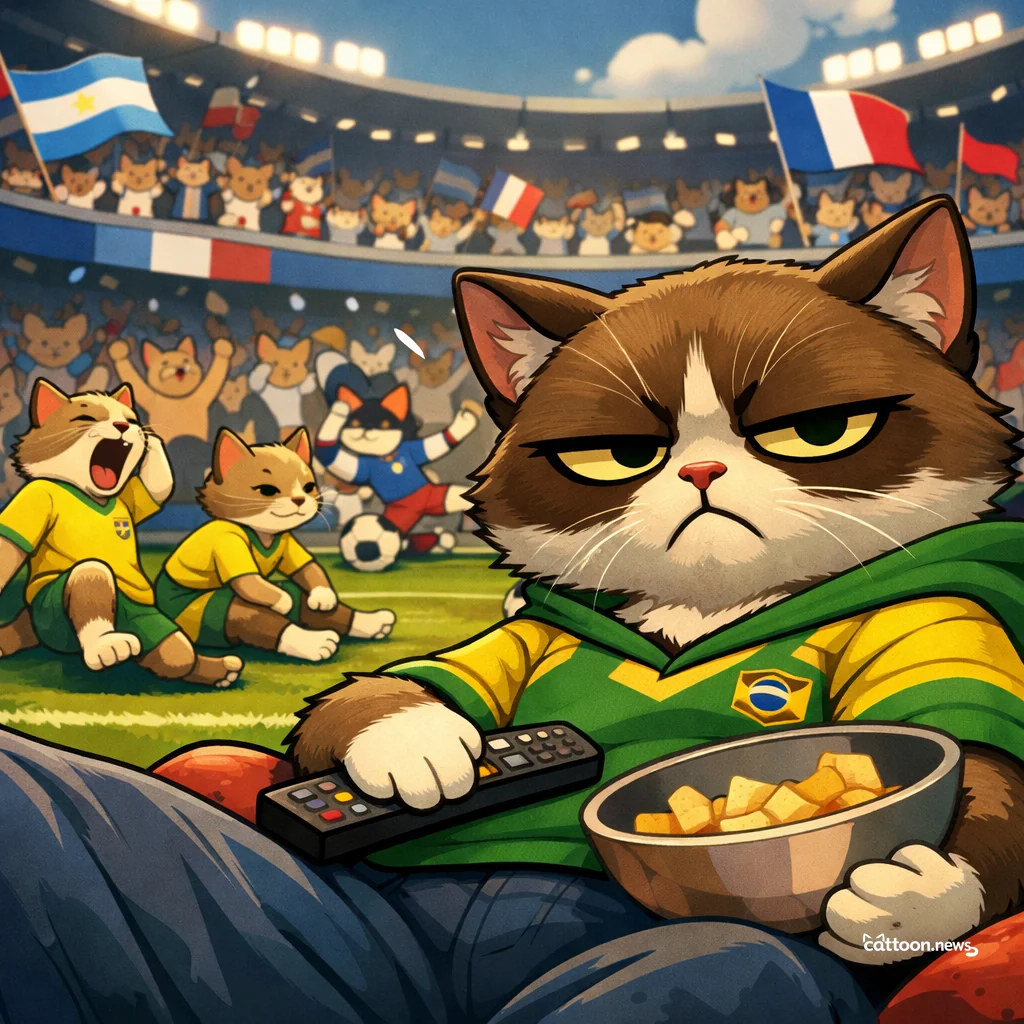 Brazil Yawns. Fans Wait. Still Nothing. - Grumpy Cat