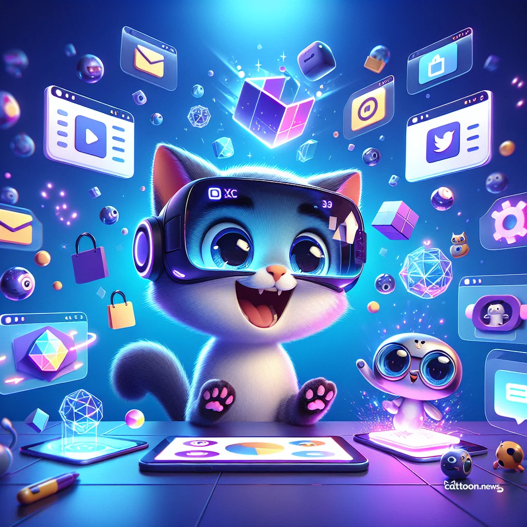 Pawsome 3D Adventure Awaits Galaxy XR Users! - Cheerful Cat