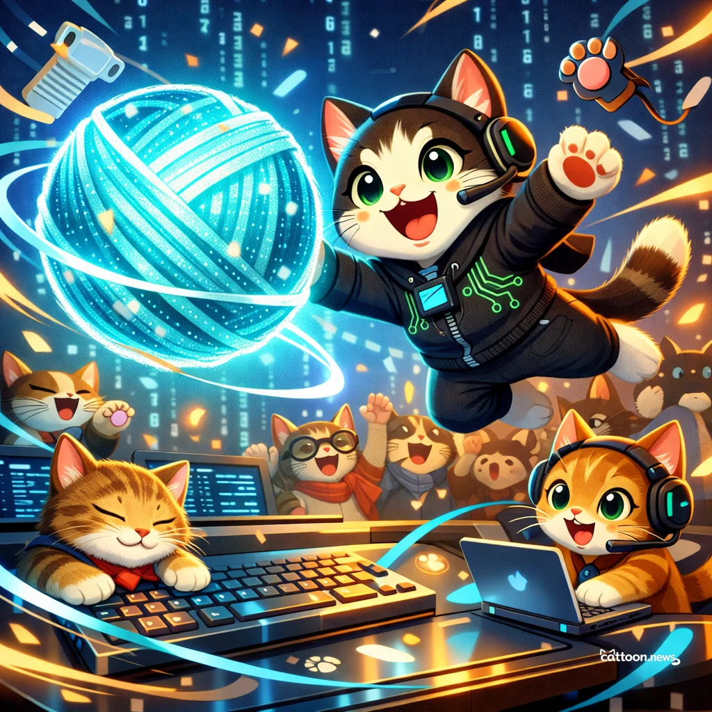 Humans Upgrade Coding—Even Whiskers Are Impressed! - Cheerful Cat