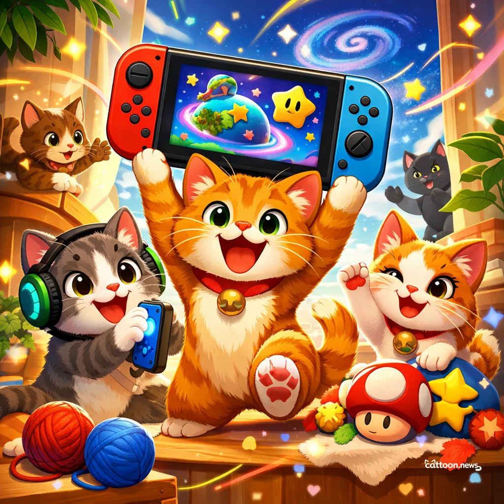Mario’s Space Adventure Bundle—Purrfect for Playtime! - Cheerful Cat