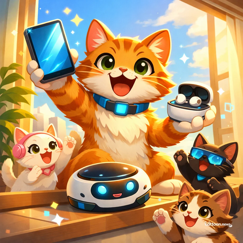 New Tech Toys Humans Love—Cats Give a Purr of Approval! - Cheerful Cat