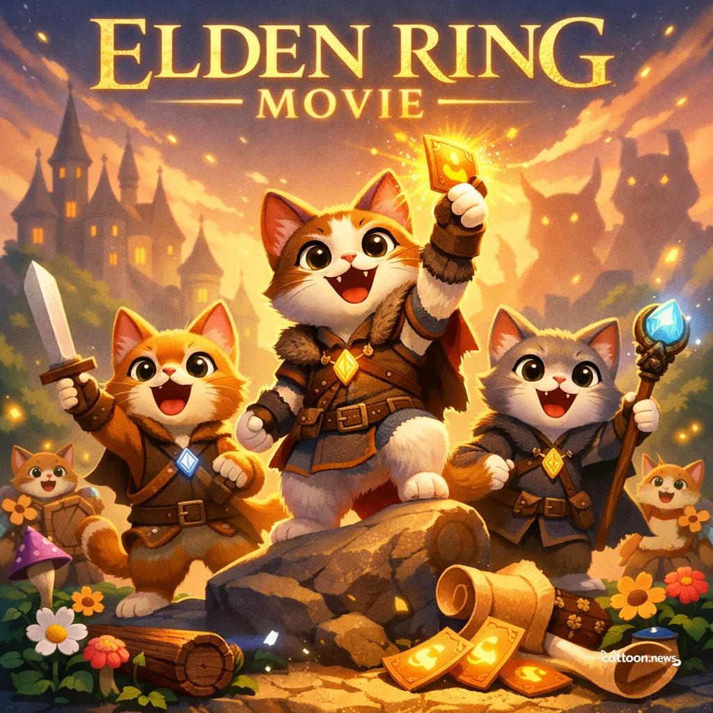 Elden Ring Movie: Humans Gather, Cats Purr in Wonder! - Cheerful Cat