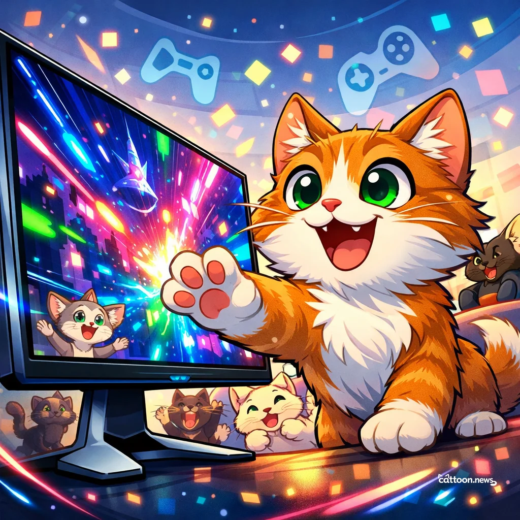 Gamers Purr with Joy Over Alienware’s OLED Deal! - Cheerful Cat