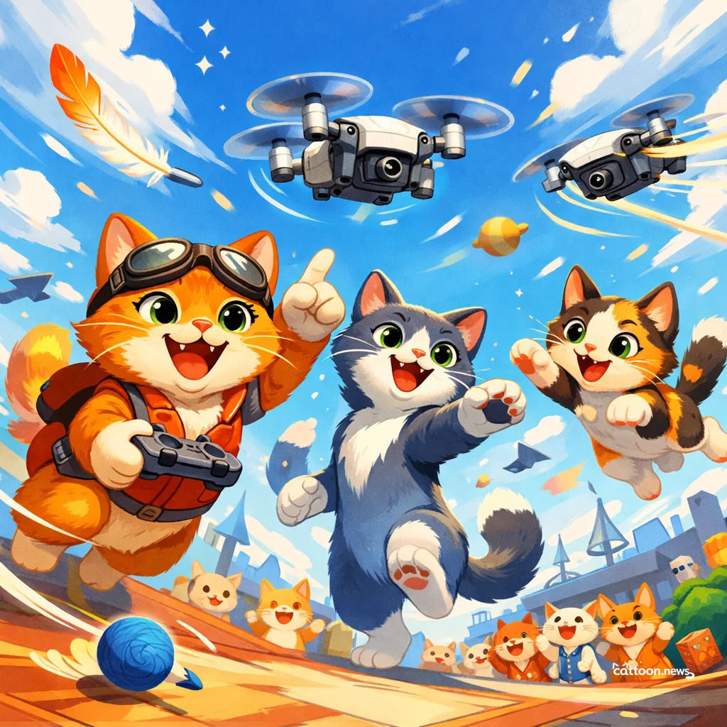 DJI’s Tiny Lito Drones Have Tails Wagging—Er, Tails Up! - Cheerful Cat