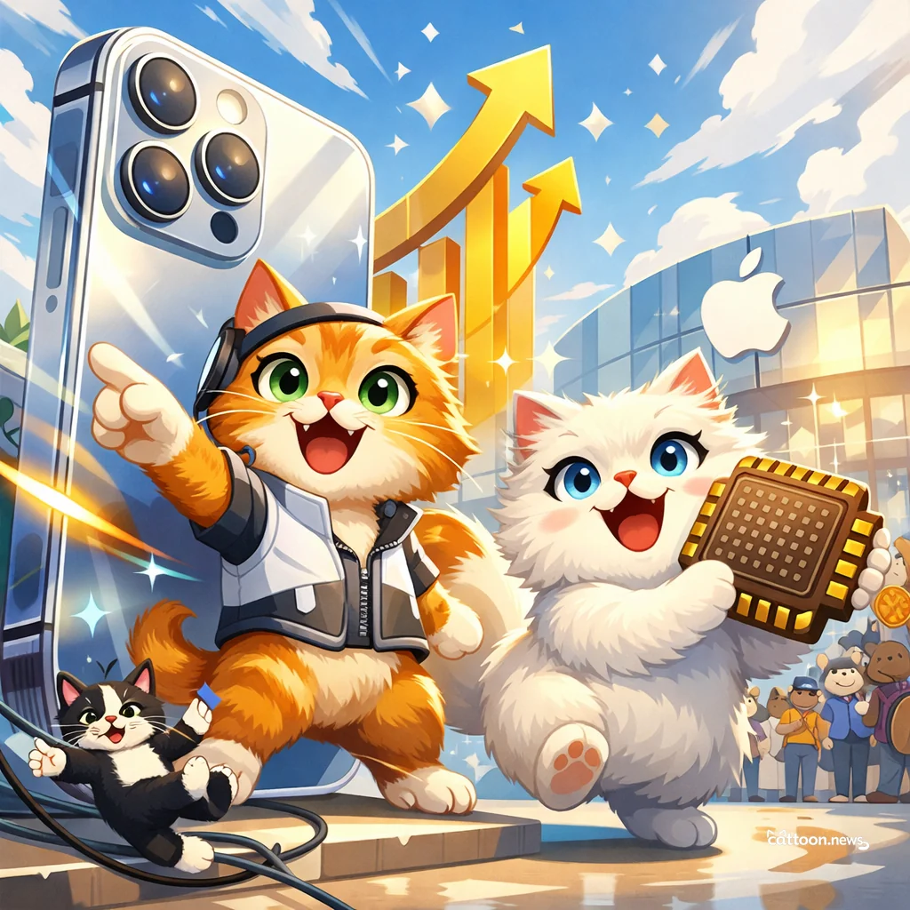 iPhones Soar High—Even Cats Are Impressed! - Cheerful Cat