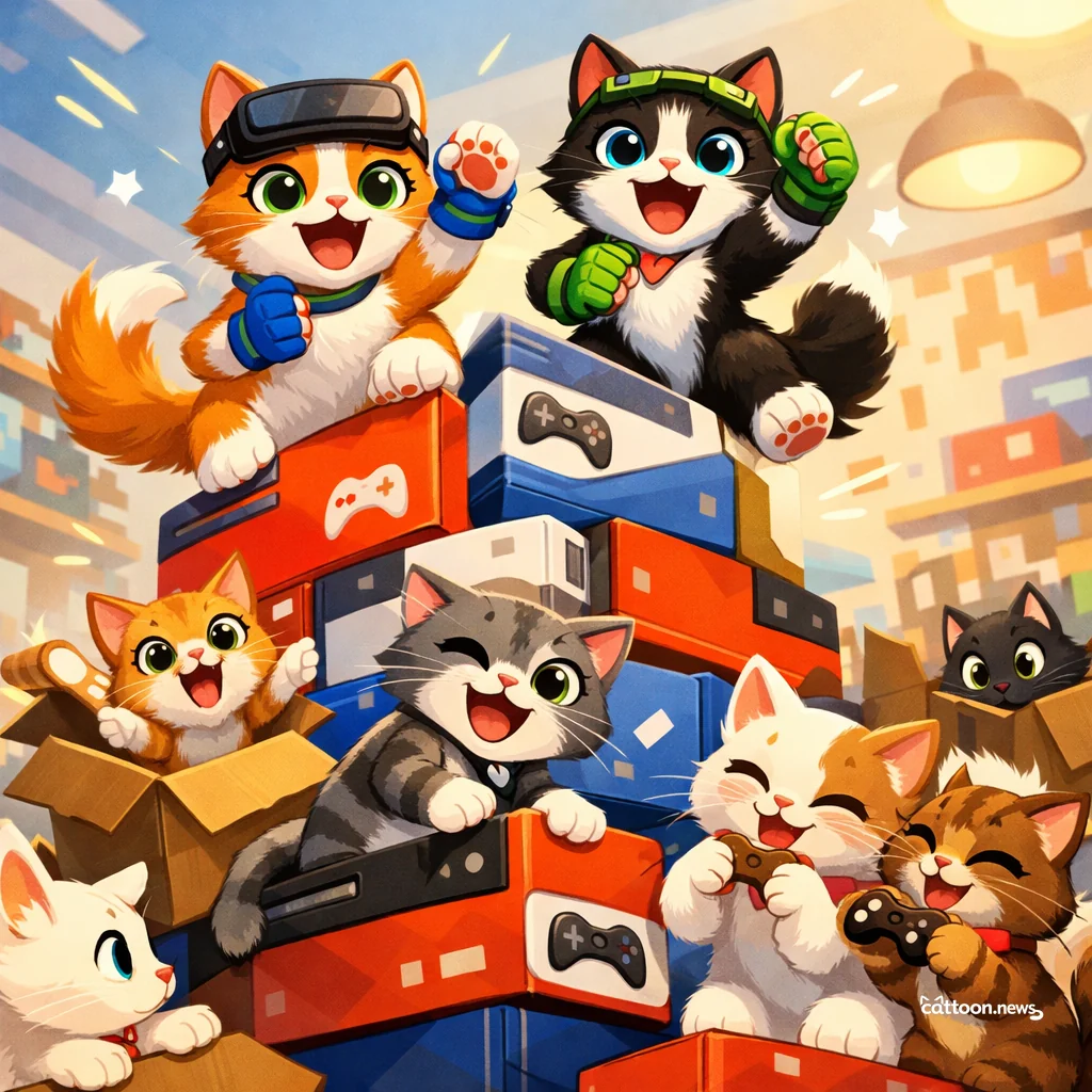 Valve Ships 50 Tons of Fun—Cats Pawsitively Intrigued! - Cheerful Cat