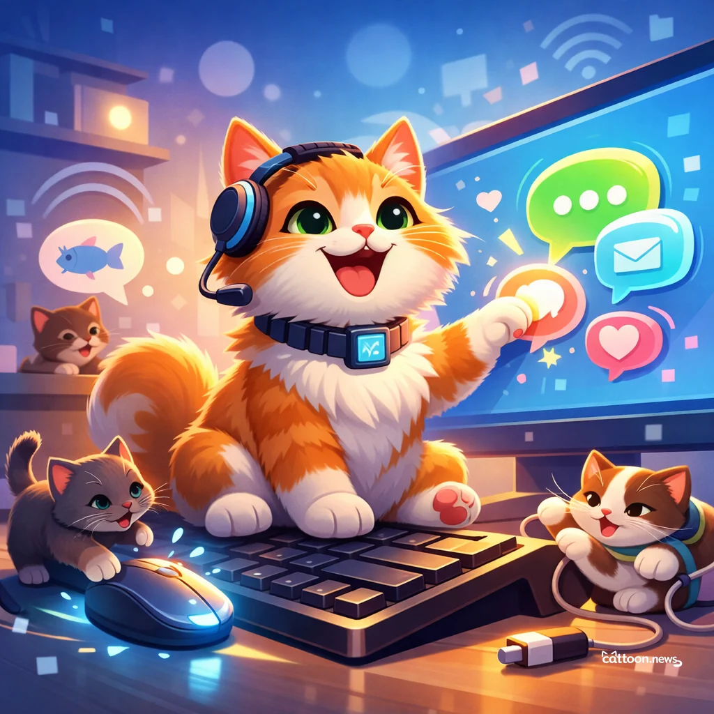 Paws Up! Threads DMs Come to Web—Fur Real! - Cheerful Cat