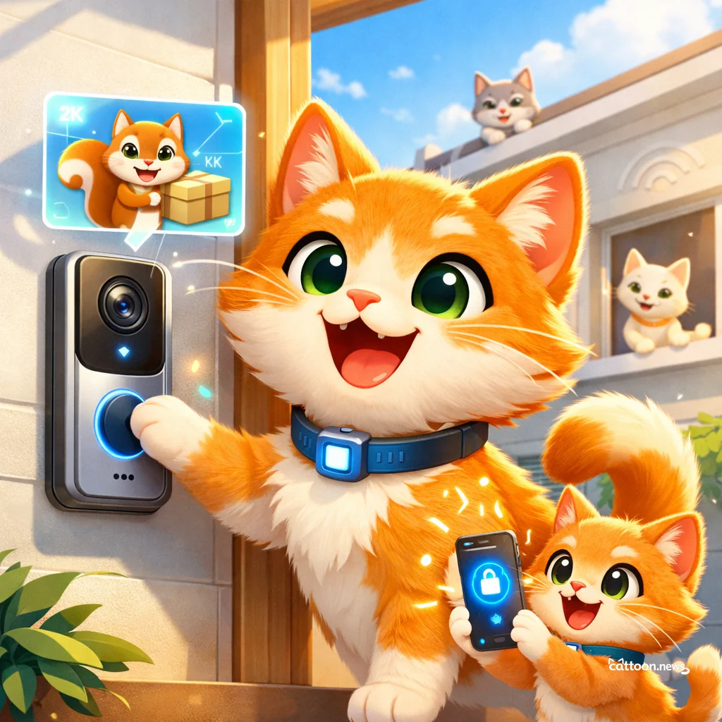 New Blink Doorbells: Purrfect for Watching Humans! - Cheerful Cat