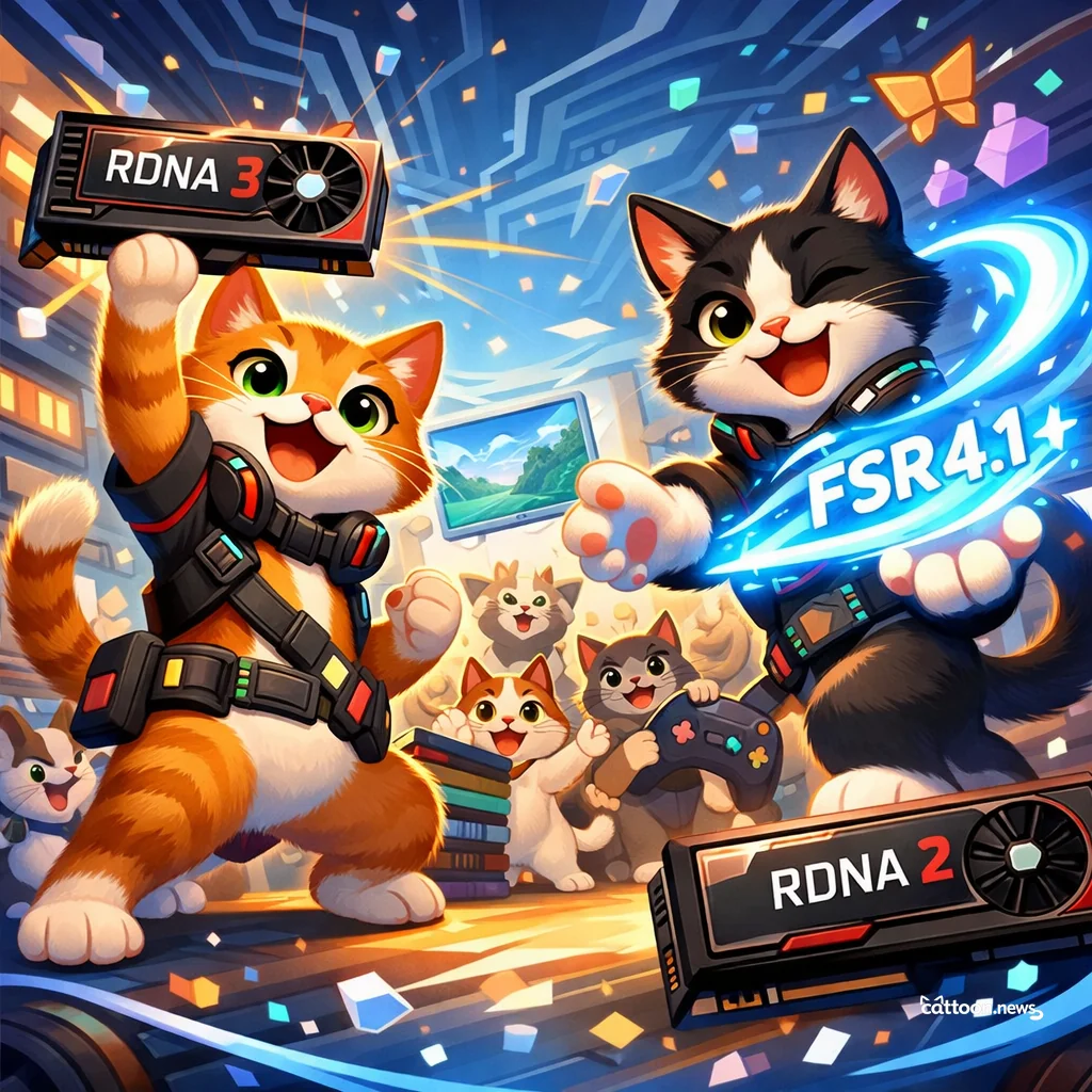 Old GPUs Get Purr-fectly Sharper With FSR 4. 1! - Cheerful Cat