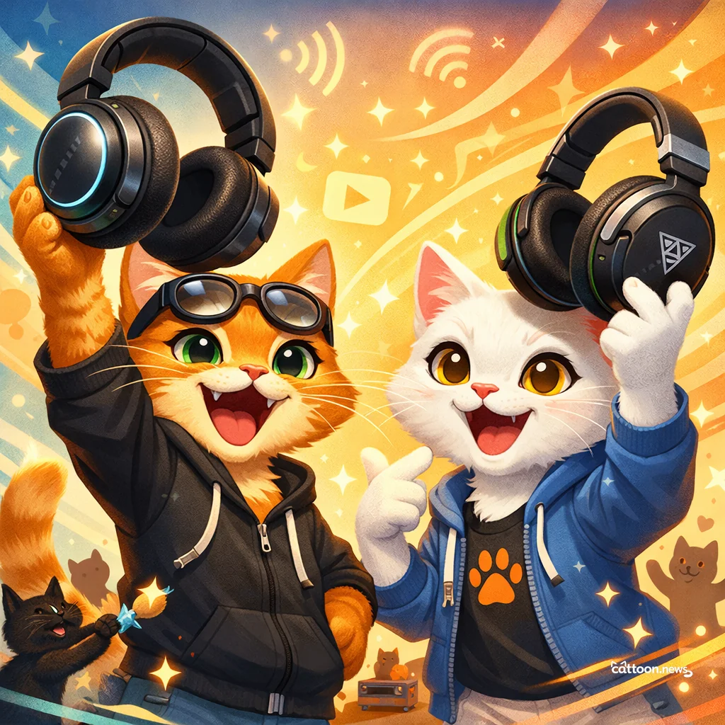 Purr-fect Headset News: Human Wallets Rejoice! - Cheerful Cat