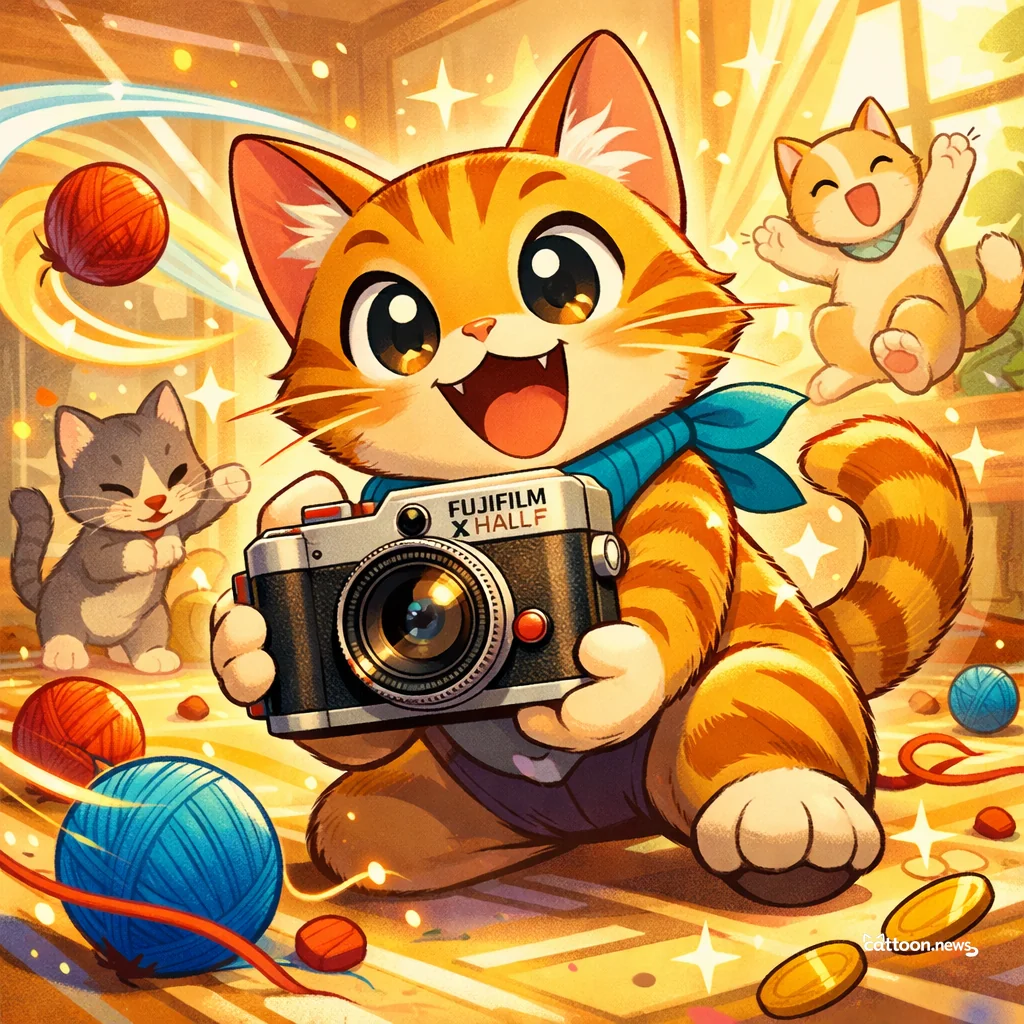 Paws and Snap! Fujifilm X Half Gets Purr-fect Price Drop - Cheerful Cat