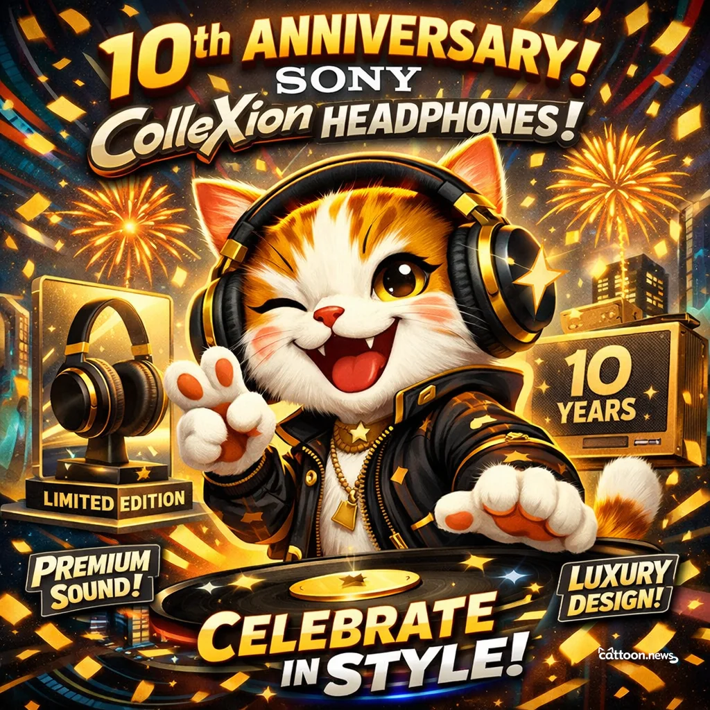 Sony’s Fanciest Headphones Yet? Cats Are Listening! - Cheerful Cat