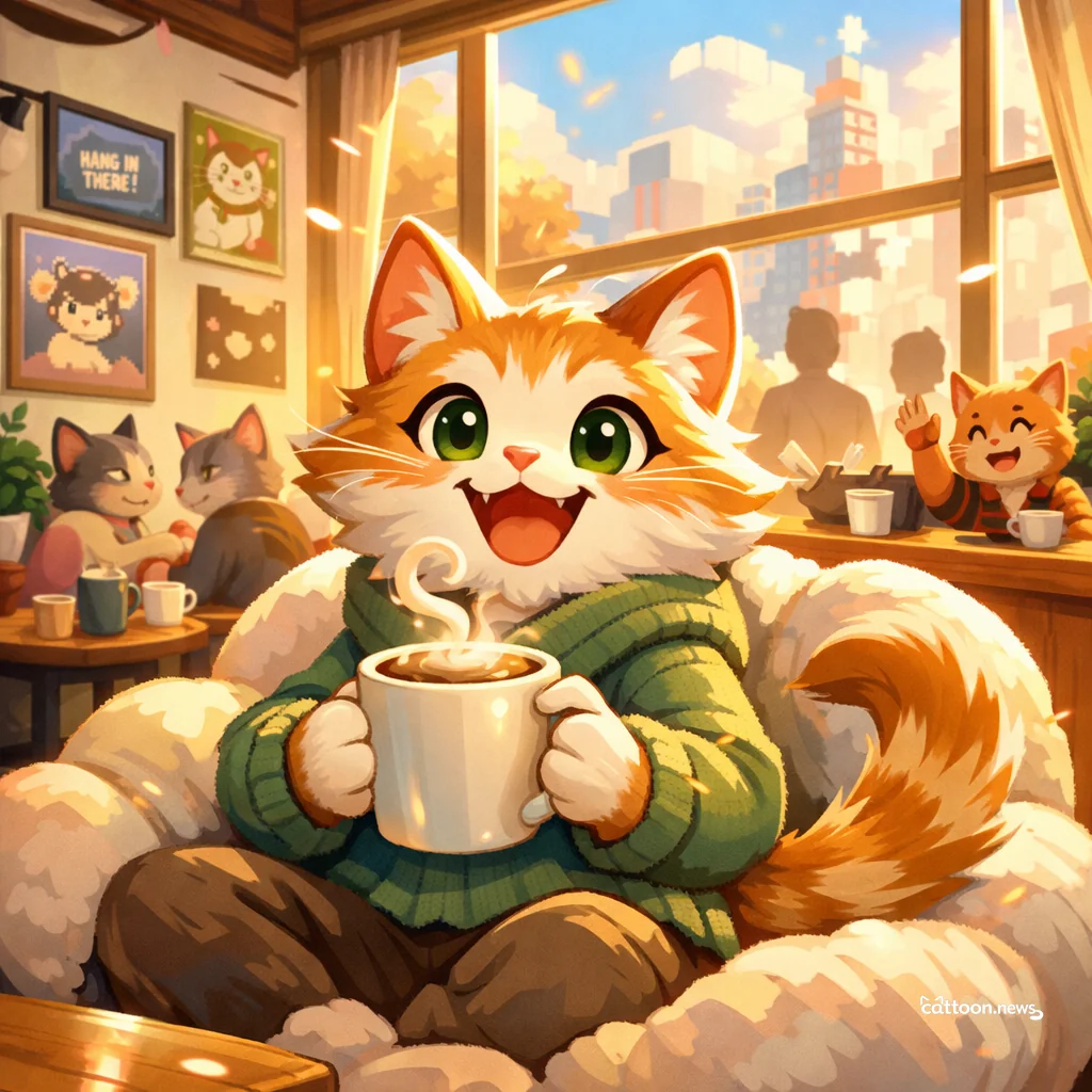 The Pixel Café in Tokyo All Cozy Cats Are Meowing About!