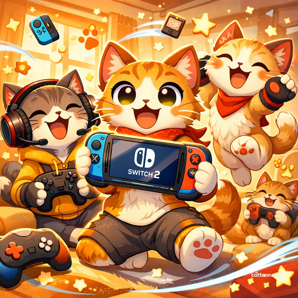 Switch 2 Must-Haves: Purr-fect Play, Feline Approved! - Cheerful Cat