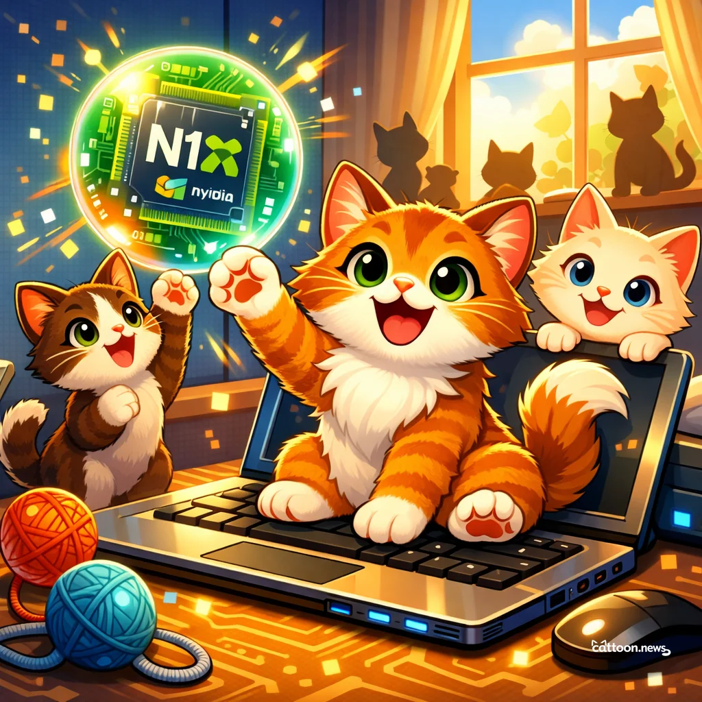 New N1X Chips: Humans Purr with Excitement! - Cheerful Cat
