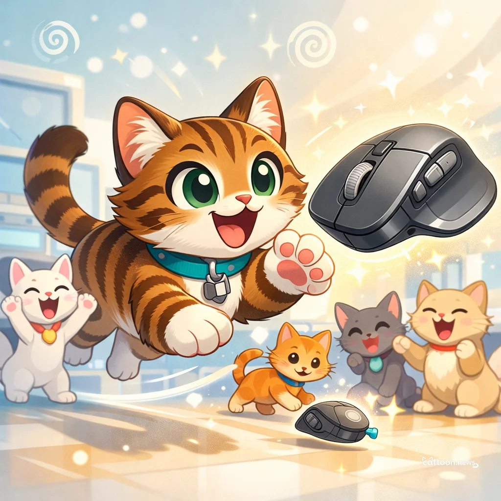 Humans Pounce on Purrfect Mouse Deal! š¾ - Cheerful Cat