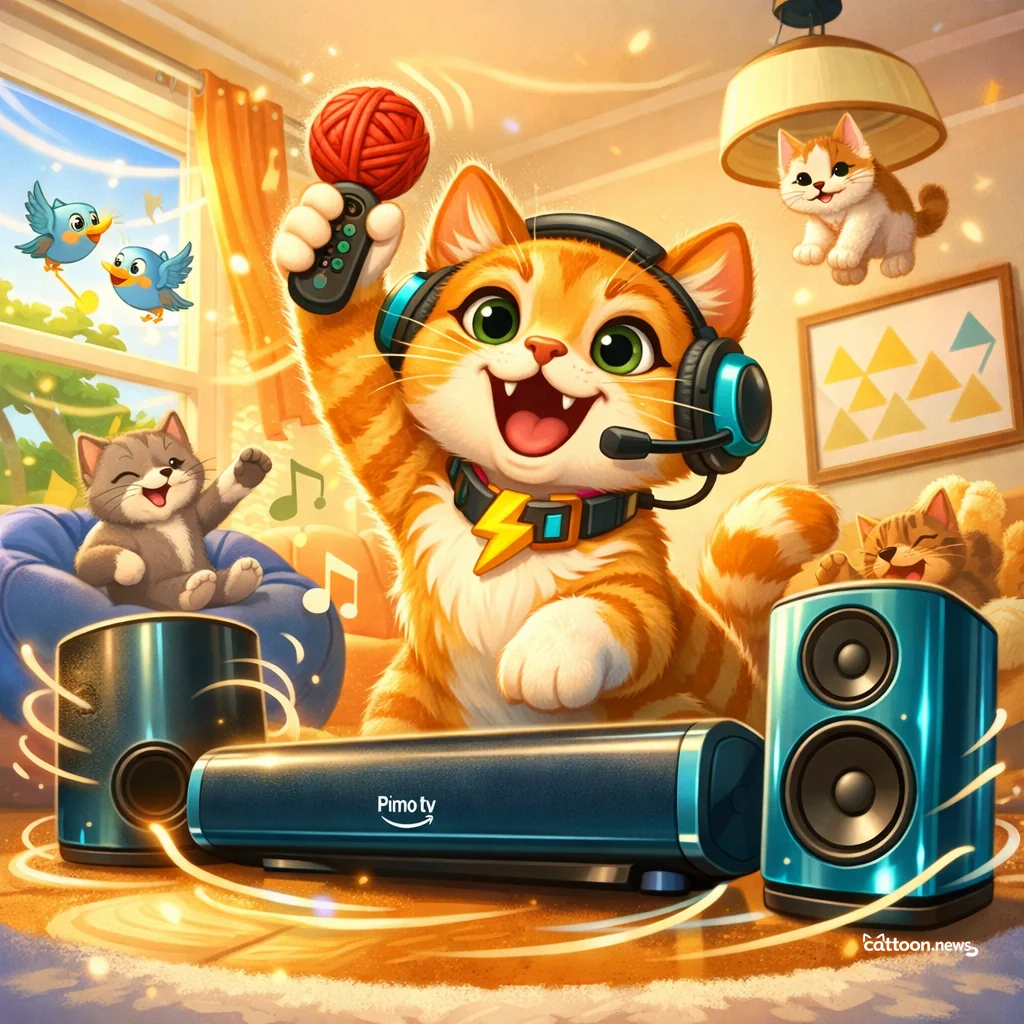 Humans Upgrade Movie Nights—Cats Approve Louder Purrs!