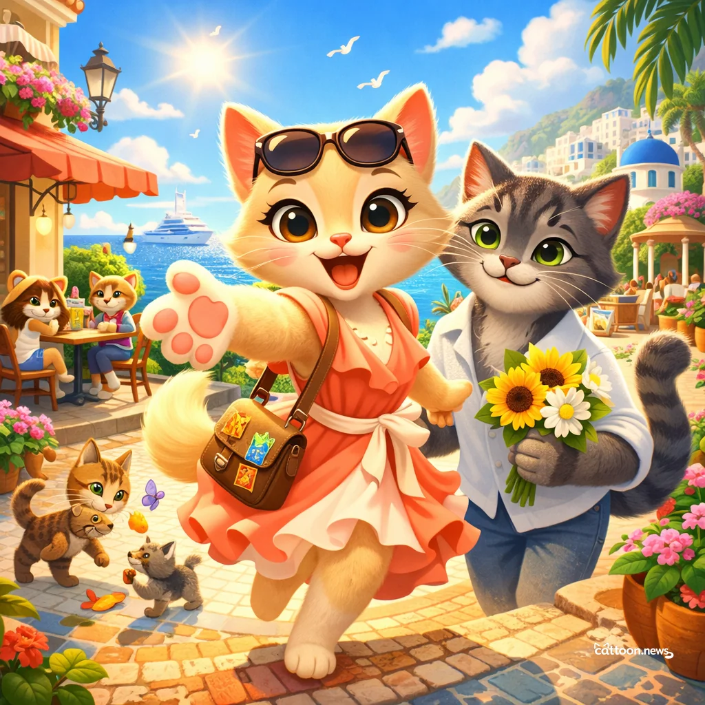 Emily in Paris Pounces Into Greece & Monaco Glam! - Cheerful Cat