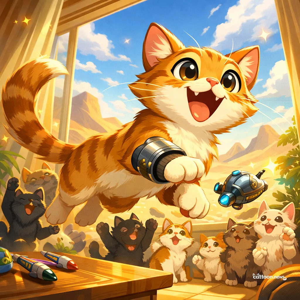 Epic Dune 3 Battle Scene Has Paws and Whiskers Buzzing! - Cheerful Cat