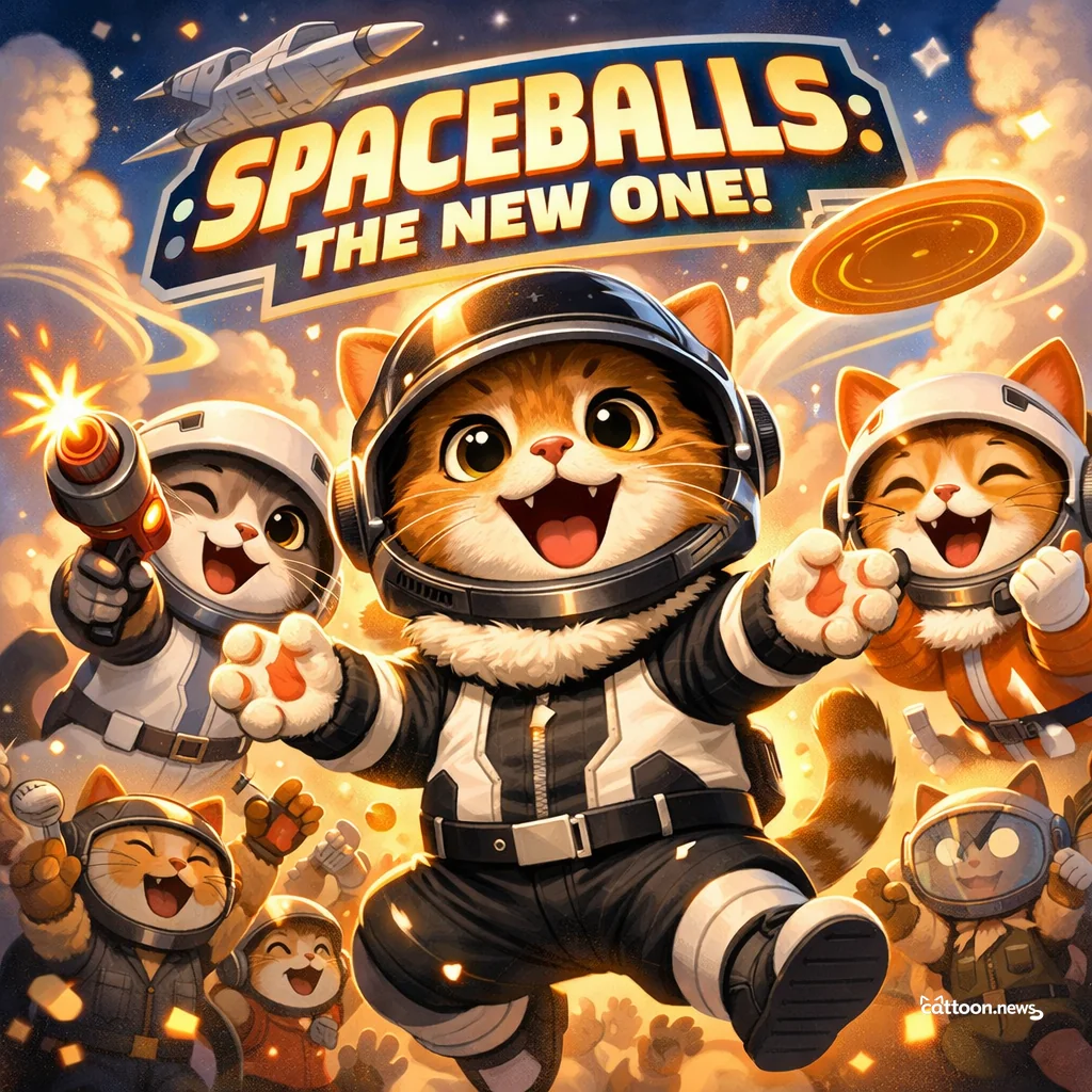 Spaceballs Sequel: Cats Pawsitively Purring With Excitement! - Cheerful Cat