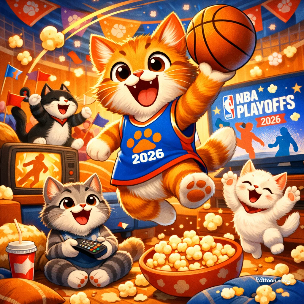 Whiskers Twitch: NBA Playoff Streams Humans Are Chasing! - Cheerful Cat