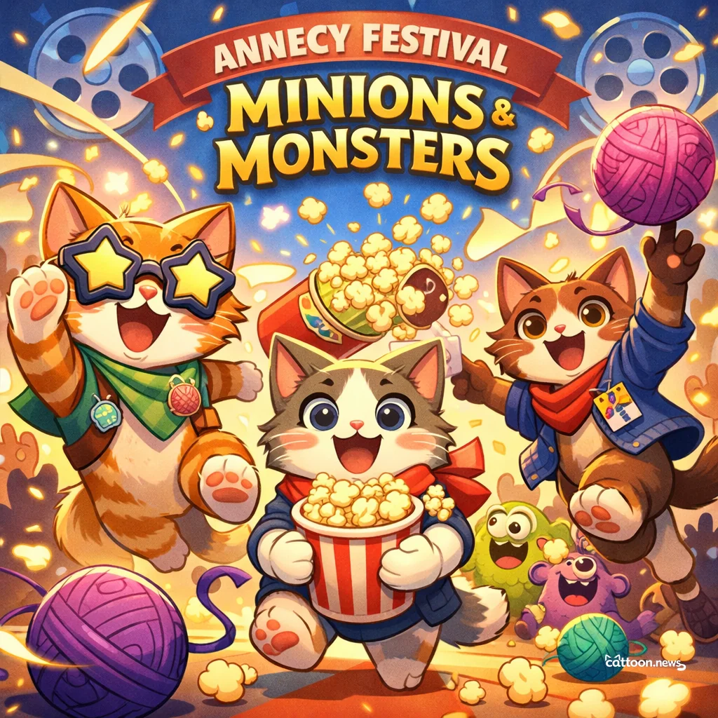 Minions Meet Monsters—Cats Are All Ears! - Cheerful Cat