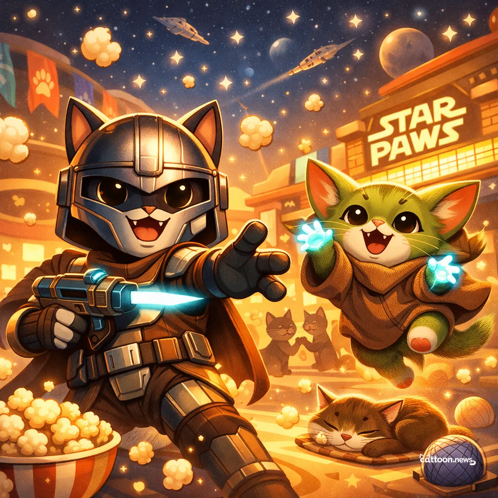 Mandalorian & Grogu Return: Cats Purr with Star Delight!