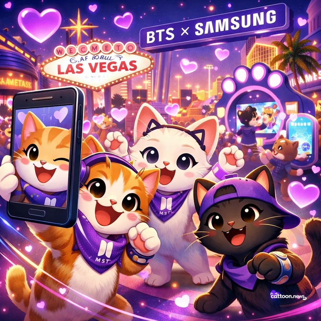 BTS Fans Take Over Vegas—Even Cats Are Curious! - Cheerful Cat