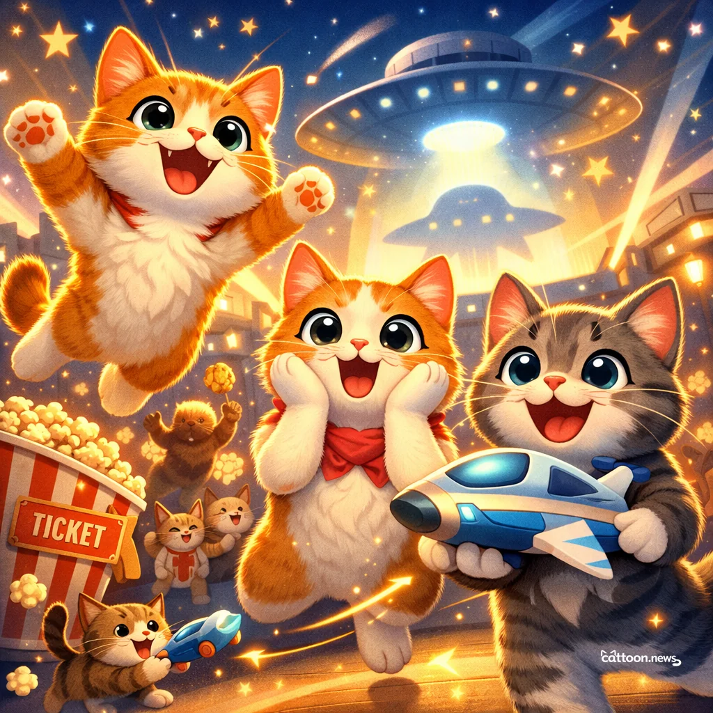 Spielberg’s Alien Movie Pounces—Cats Are Watching! - Cheerful Cat